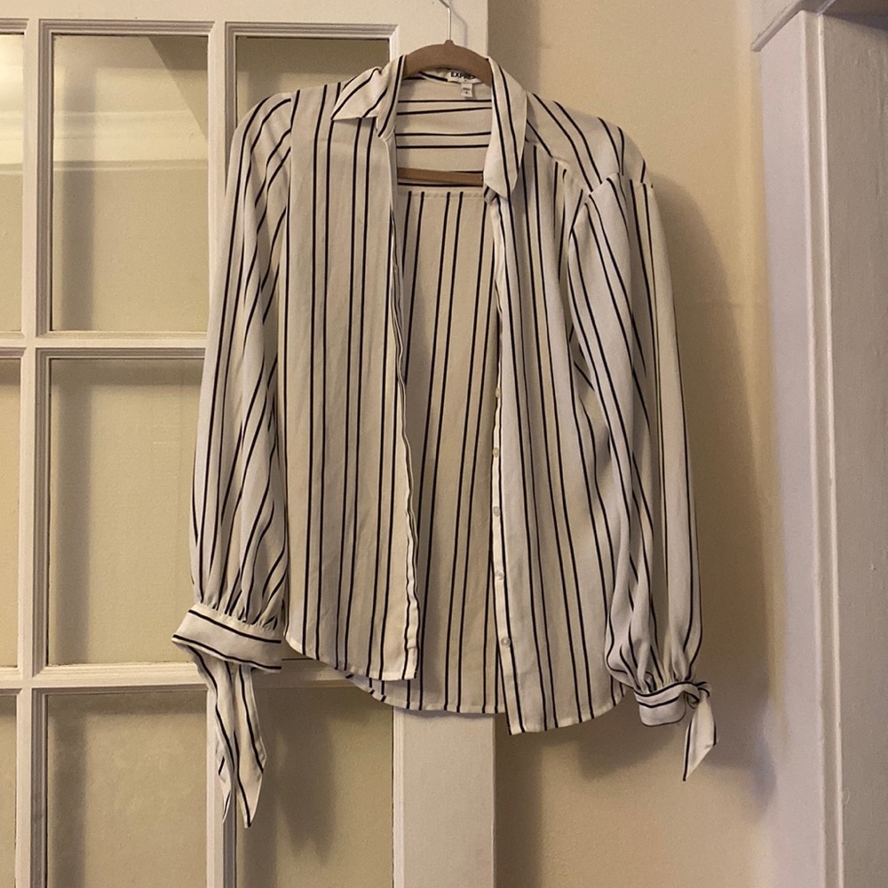 Express Black pinstripe portofino shirt